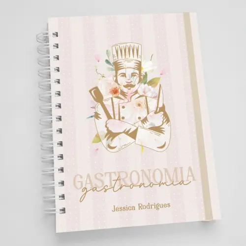Agenda A5 Personalizada Profissões - Gastronomia