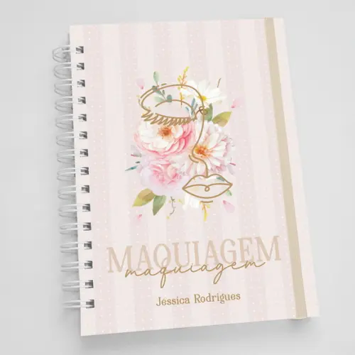 Agenda A5 Personalizada Profissões - Maquiagem