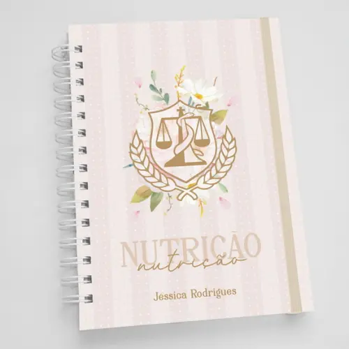 Agenda A5 Personalizada Profissões - Nutrição