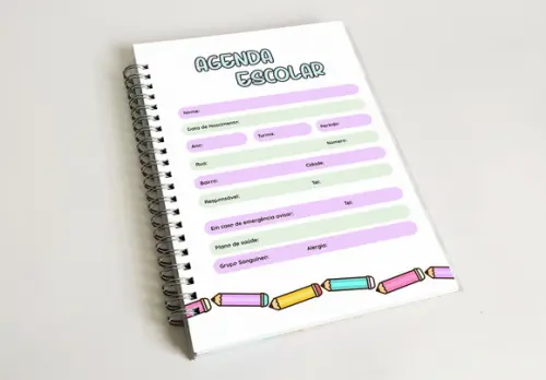Agenda Escolar Personalizada - Menina