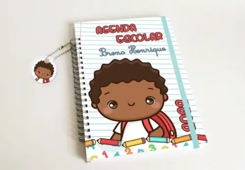 Agenda Escolar Personalizada - Menino