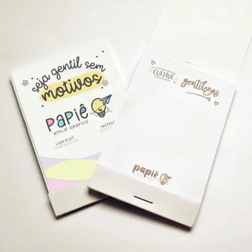 Bloquinho Bilhete Destacável Personalizado