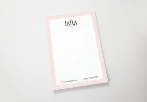 Bloquinho de Recado ao Cliente Personalizado