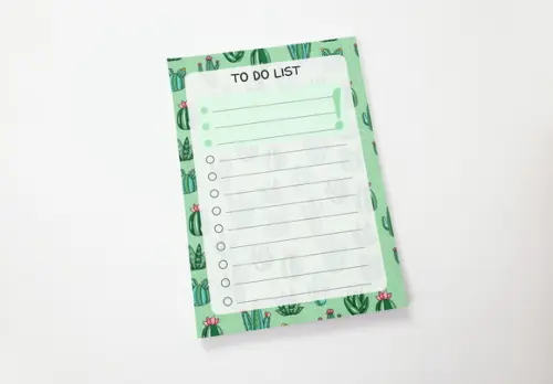 Bloquinho To do List - Cactus
