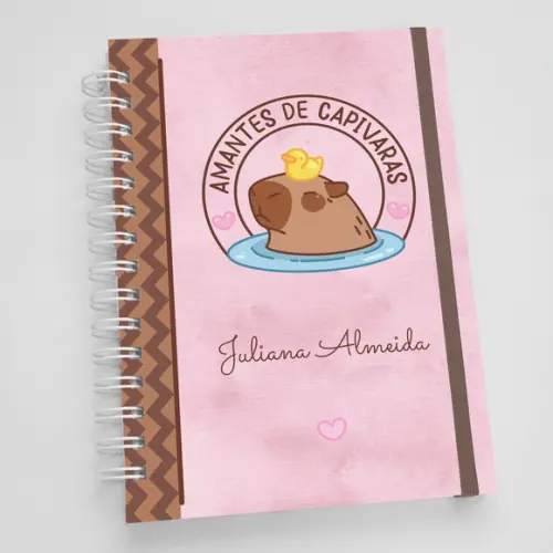 Caderno A5 Personalizado - Capivara