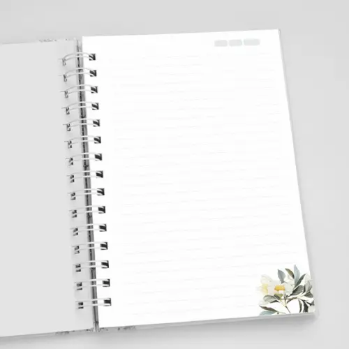 Caderno A5 Personalizado - Floral