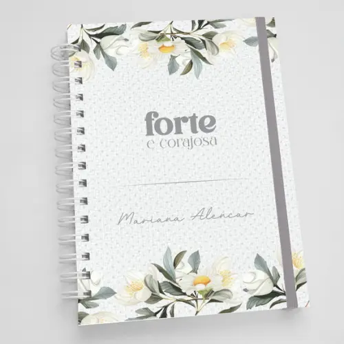 Caderno A5 Personalizado - Floral
