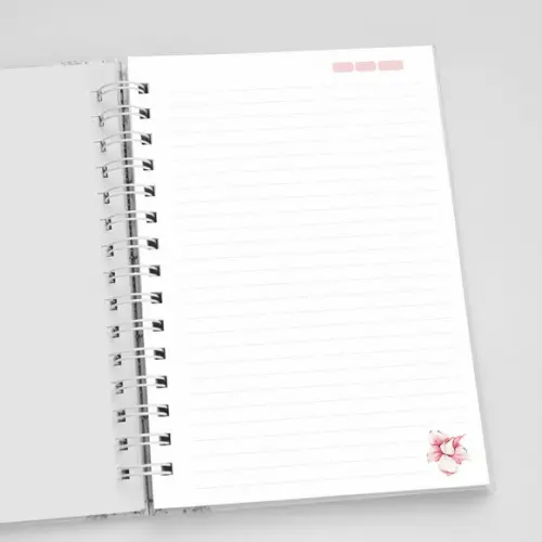 Caderno A5 Personalizado - Floral