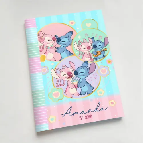 Caderno Brochura Universitário - Stitch
