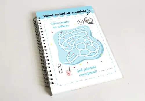 Caderno de Atividades Infantis - Personalizado
