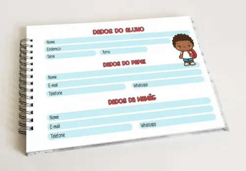 Caderno de Caligrafia Menino - Personalizado
