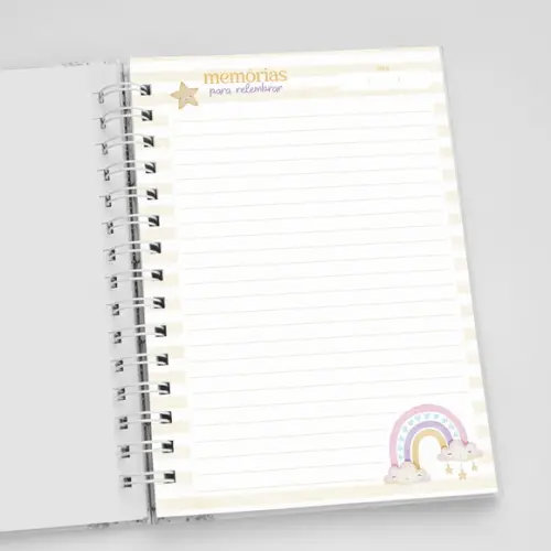 Caderno de Memórias da Mamãe - Arco-íris