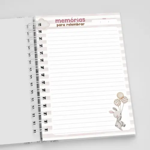 Caderno de Memórias da Mamãe - Ursinha