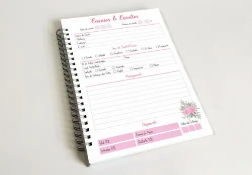 Caderno de Pedidos - Fotografia