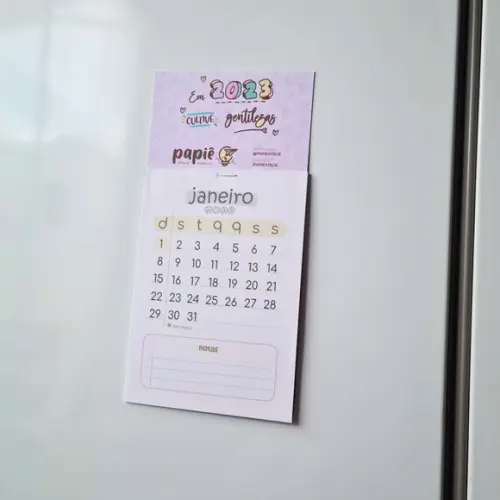 Calendário A6 Personalizado com Imã