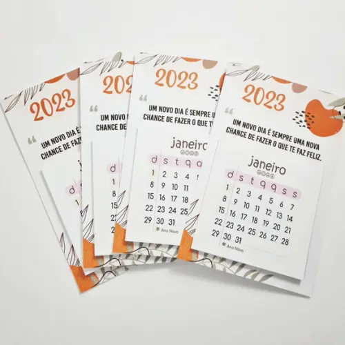Calendário 7x7 Personalizado com Imã