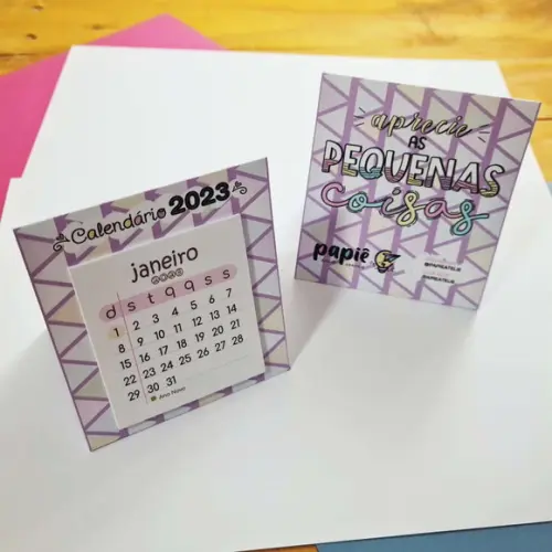 Calendário de Mesa 7x7 Personalizado