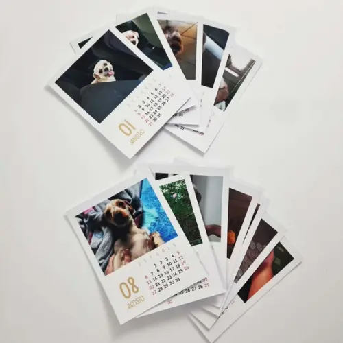 Calendário Estilo Polaroid com Imã