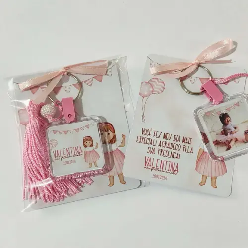 Chaveiro Acrílico com Tag Personalizado