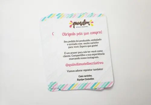 Cartão Agradecimento