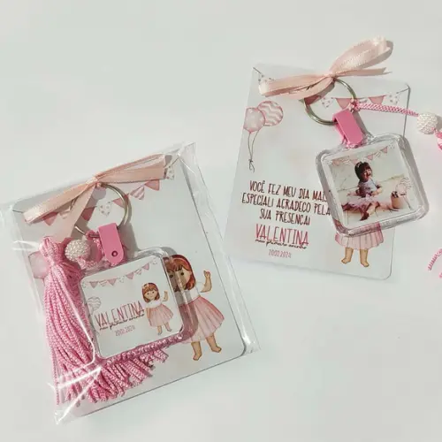 Chaveiro Acrílico com Tag Personalizado