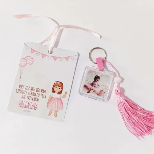 Chaveiro Acrílico com Tag Personalizado