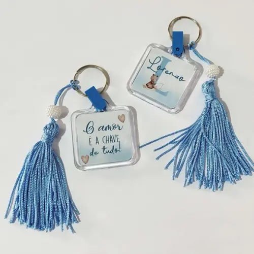 Chaveiro Acrílico com Tag Personalizado
