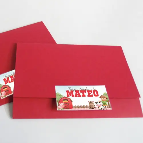 Convite Impresso Personalizado com Envelope Aberto
