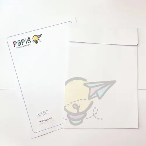 Envelope A4 Branco Personalizado