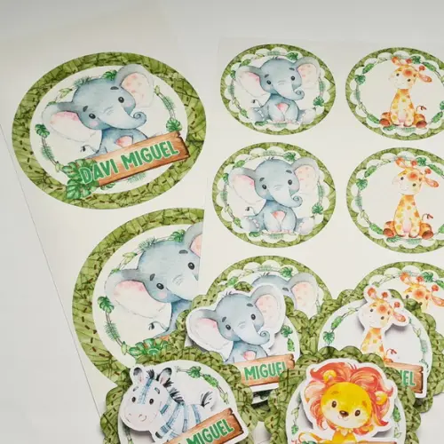 Kit 100 Etiquetas Escolares - Pequena Confeiteira