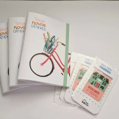 Kit Bloquinho Brochura A6 + Embalagem