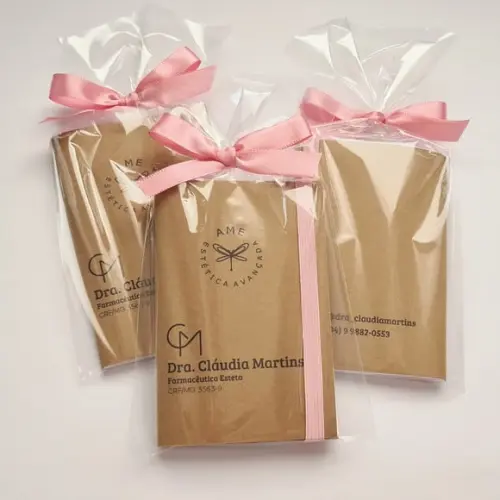 Kit Bloquinho Mini Brochura + Embalagem
