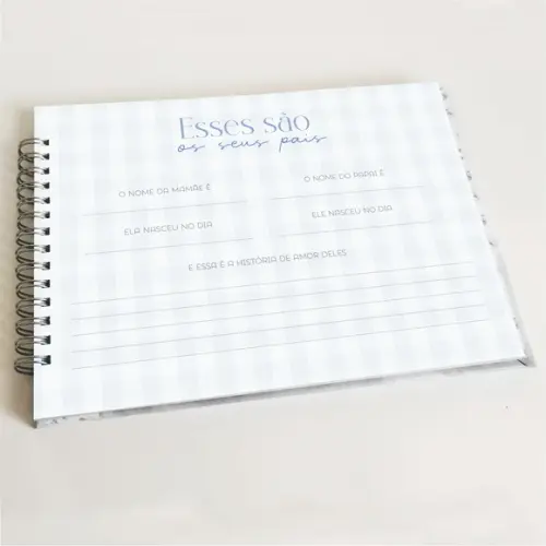 Kit Caderneta de Vacinas + Porta Documentos + Livro do Bebê