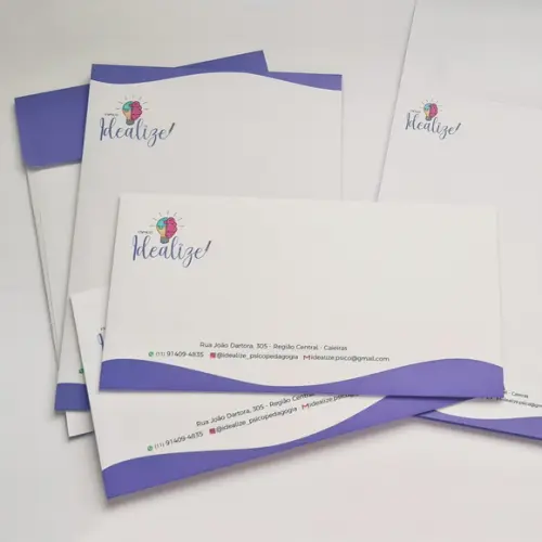 Kit Envelopes + Papel Timbrado A5