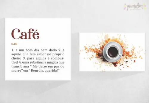Kit Placas decorativas - Café