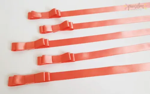 Laço Duplo Cetim Nº 3 com Extensão de 20 cm