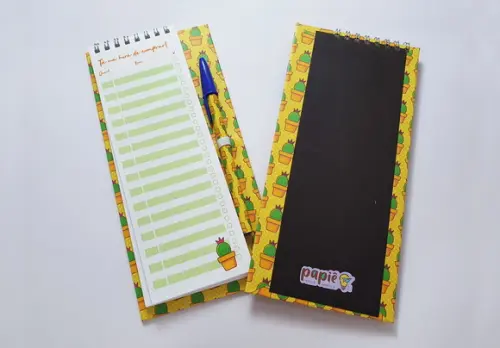 Lista de Compras com Imã - Cactus
