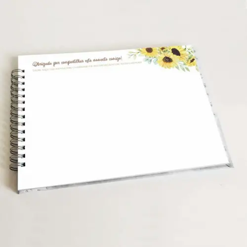 Livro de Mensagens 15 Anos - Amarelo Dourado