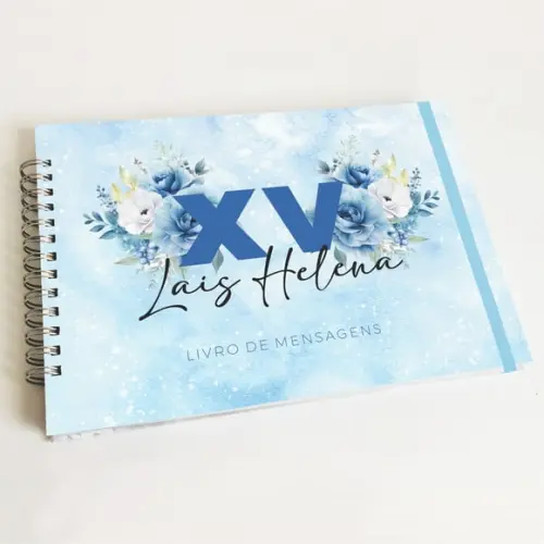 Livro de Mensagens 15 Anos - Azul Real