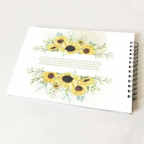 Livro de Mensagens 15 Anos - Amarelo Dourado