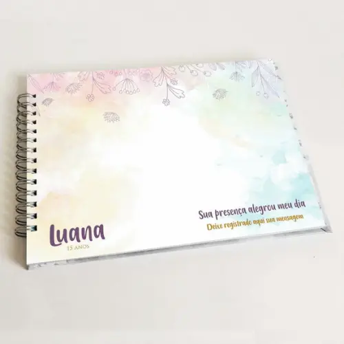 Livro de Mensagens 15 Anos - Cores