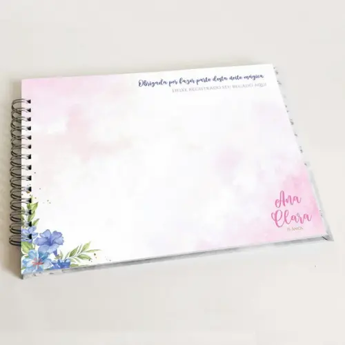 Livro de Mensagens 15 Anos - Rosa Chiclete