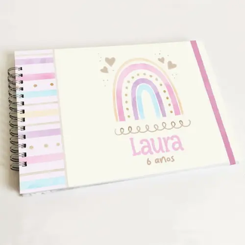 Livro de Mensagens Aniversário - Arco-íris