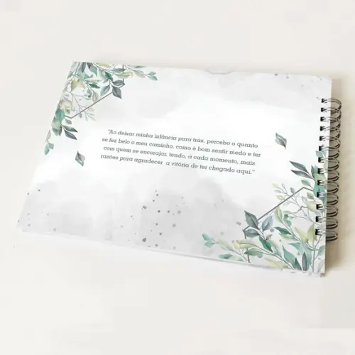 Livro de Mensagens 15 Anos - Verde Eucalipto