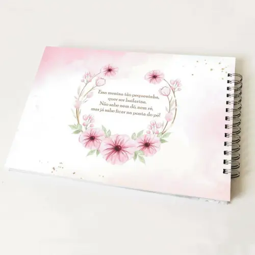 Livro de Mensagens Aniversário - Bailarina