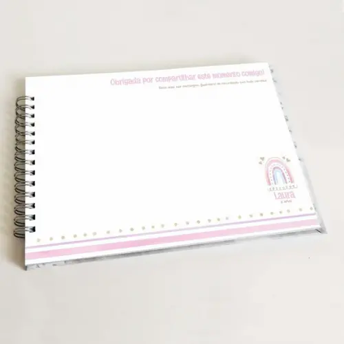 Livro de Mensagens Aniversário - Arco-íris