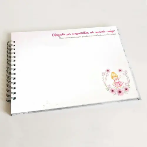 Livro de Mensagens Aniversário - Bailarina