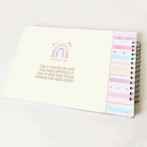 Livro de Mensagens Aniversário - Arco-íris