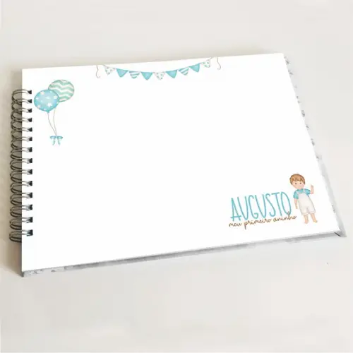 Livro de Mensagens Aniversário - Menino