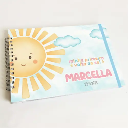 Livro de Mensagens Aniversário - Primeira Volta ao Sol
